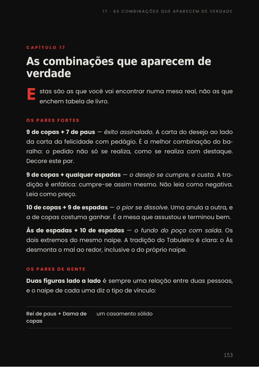 Capítulo das combinações